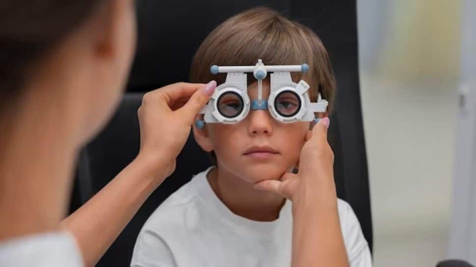 Pediatric eye exam at Shine Eye Clinic
